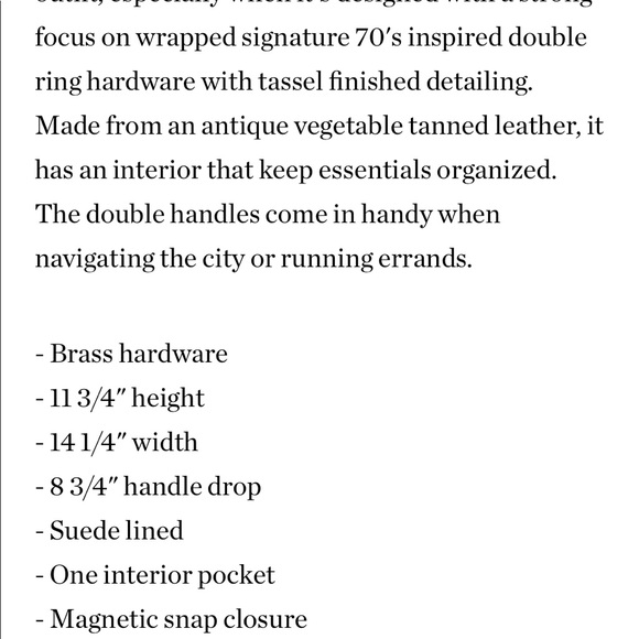 Frye Iliana wrapped tote SO RARE! Beautiful large - Picture 7 of 8